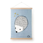 Tenture en coton - Le hérisson amoureux